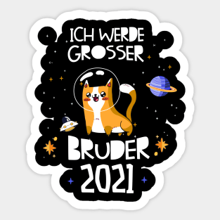 Großer Bruder 2021 Astronauten Katze Planeten Sticker